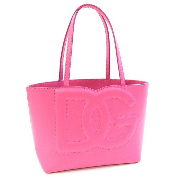 DOLCE & GABBANA Pink Leather Tote Bag - Picture 1 of 9